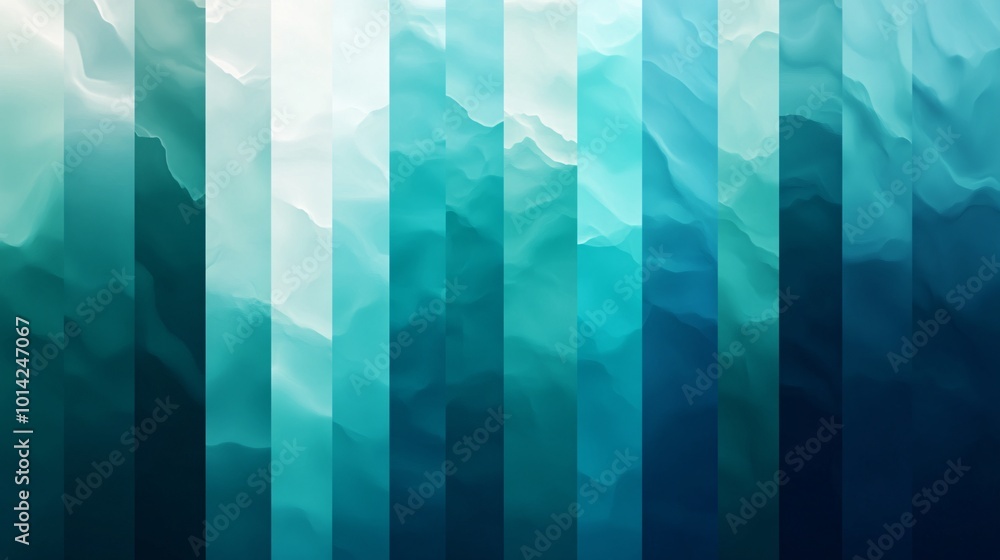 Poster abstract teal pattern with vertical lines