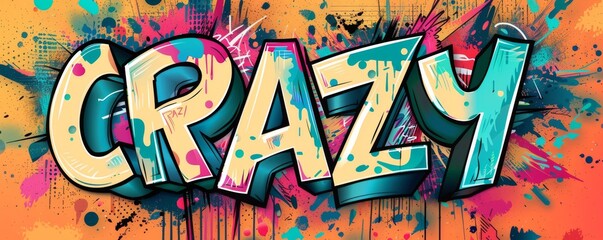 Fototapeta premium Fun pop art background with 