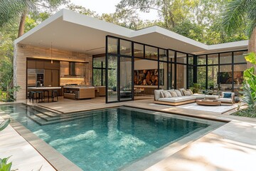 Modern Poolside Residence