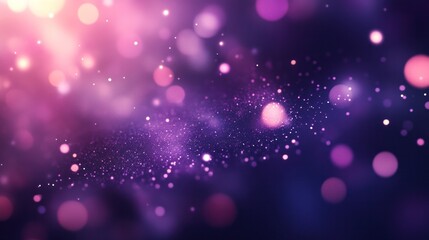 A purple bokeh background with soft, glowing light effects, creating a dreamy and artistic visual design