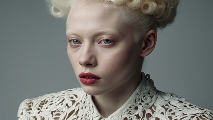 Portrait of a person, difficult to identify specific gender, age, or race attributes