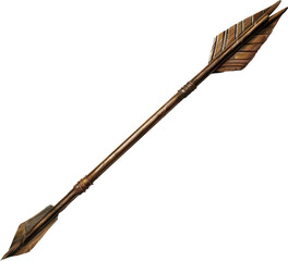 Wooden arrow isolated