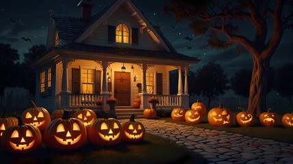 Halloween theme wallpaper backgrounds for greetings and October celebrations.	
