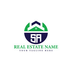 Fototapeta premium Minimalist Real Estate Logo for Property Business