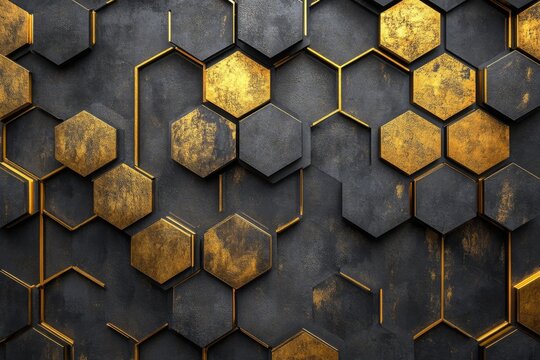 background with hexagons