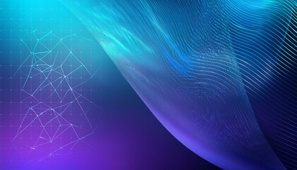 Abstract blue and purple design