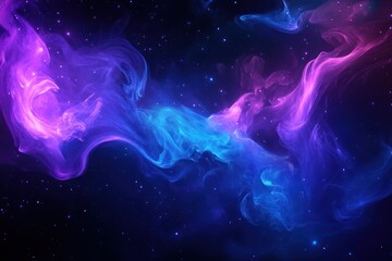 Fototapeta premium Cosmic Nebula: A Dance of Colors in the Vastness of Space