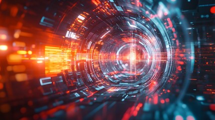 Obraz premium abstract tech futuristic innovative concept background. 