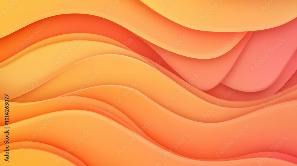 Poster a vibrant 2d background featuring a smooth orange gradient, perfect for modern web design projects.