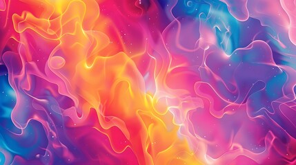 Dynamic Gradient Fluid Shapes Background: A Colorful Flow of Creativity