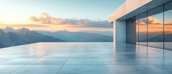 Fototapeta premium sunset in the mountains