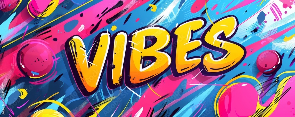 Poster playful pop art background with 