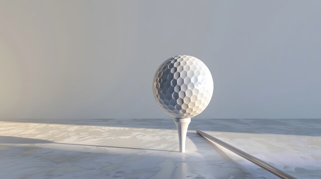 Golf Ball Teetering on the Edge of a Cup: A Perfect Shot Moment