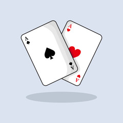 Vector illustration Playing Cards. Vector design Casino Cards. Casino Playing Cards design illustration and icon for website, digital and print