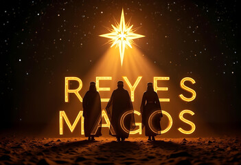 Elegant Reyes Magos Illustration for Holiday and Religious Themes