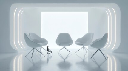 white chair in a room
