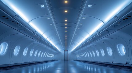 subway station with motion blur