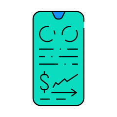 metrics business intelligence line icon vector. metrics business intelligence sign. isolated symbol illustration