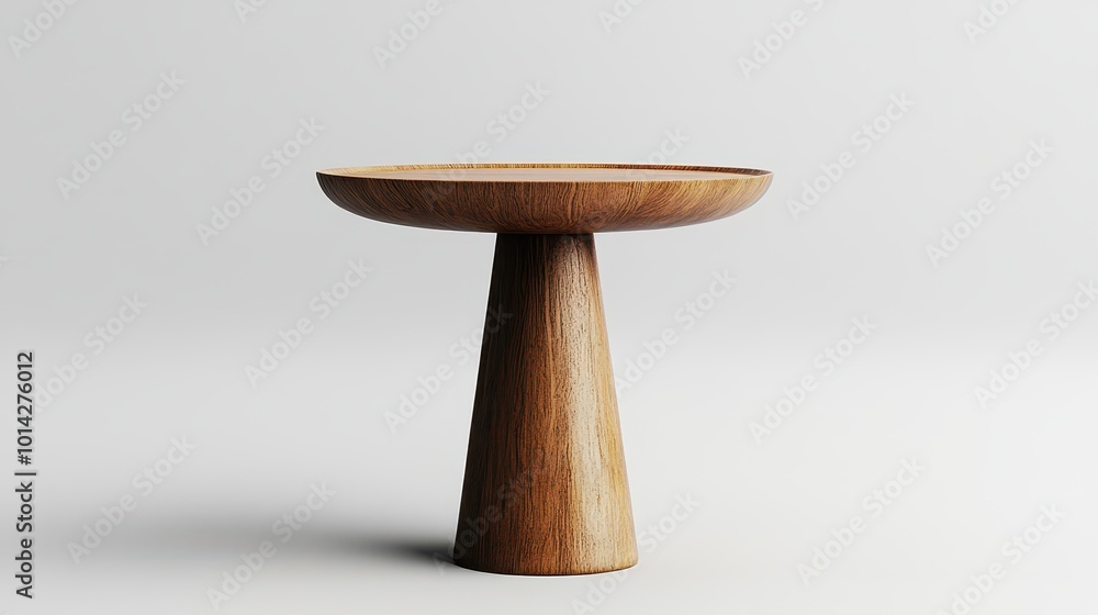Aufkleber accent table front view full length isolate on transparency background