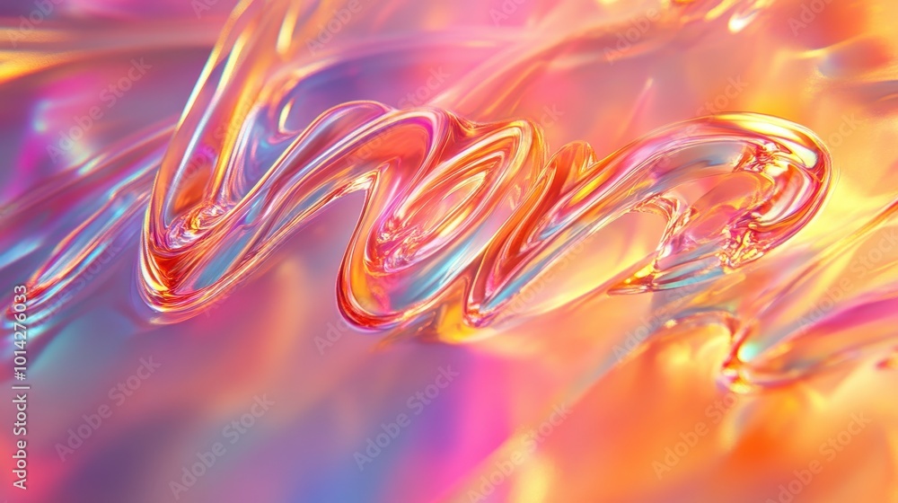 Poster try creating holographic moirã© patterns by layering translucent shapes.