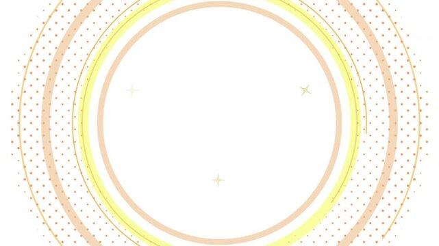 奥行きのあるモーショングラフィックのループアニメーション　白背景