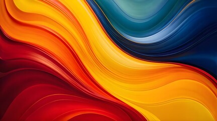 Abstract colorful waves