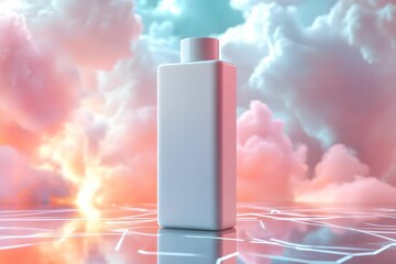 A product package designed with vibrant colors and sleek aesthetics. The combination of modern design and eye-catching hues creates an appealing look, enhancing the overall brand presence.