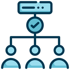 group connection check protection prople user filled outline