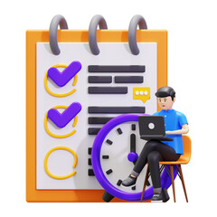 3d Organizing Project Illustration