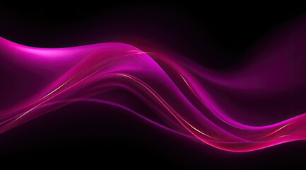 Abstract wavy magenta design on a dark background