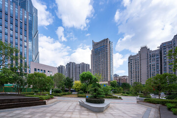 China Guangzhou City Plaza, built-up city center