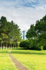 The road of City Park in China