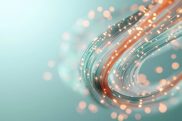 Defocused Illuminated Background with Sparkling Elements