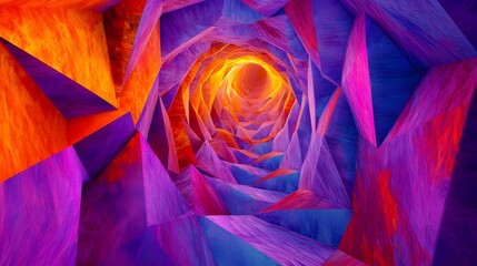 An illusion concept image designed with vibrant colors and intricate patterns. The playful use of shapes and hues creates a visually captivating scene, blurring the line between reality and perception