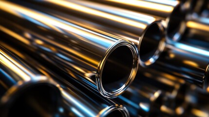 Naklejka premium Shiny Steel Tubes