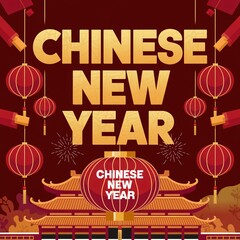 Fototapeta premium Happy Chinese New Year