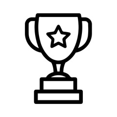 Monoline Trophy Cup Icon