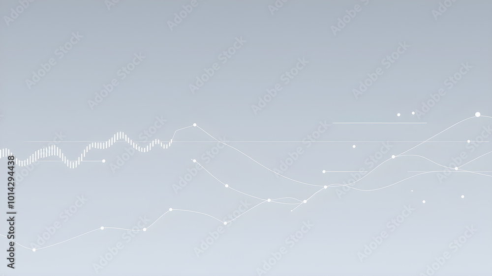 Aufkleber abstract background with lines and dots. futuristic technology style. elegant background for busines