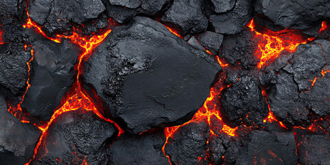 Lava rocks background, volcanic igneous molten magma rock backdrop, geological backgrounds