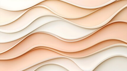 Obraz premium Elegant Fluid Shapes Wallpaper - Glossy Finish with Subtle Gradients and Light Reflections for Modern Interiors