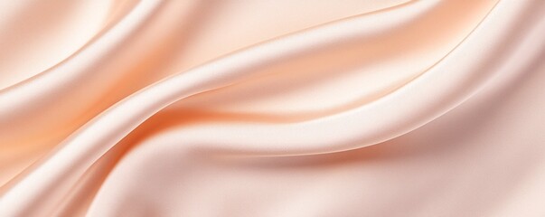 Obraz premium Luxurious Champagne and Ivory Sateen Fabric - Elegant Draping for Timeless and Sophisticated Design Inspirations in Fashion and Home Decor