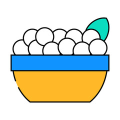 acai berries line icon vector. acai berries sign. isolated symbol illustration