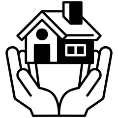 house insurance Black Fill Icon