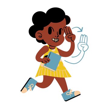 recommend clip art: child listening to music