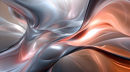 Obraz premium Captivating Fluid Streaks in a Layered 3D Abstract Composition
