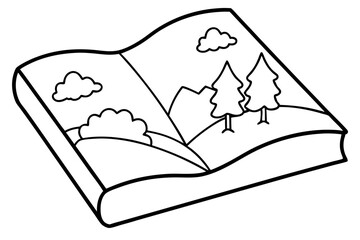 Color Your World with an Autumn Landscape Coloring Book Showcasing Stunning Vector Illustrations  