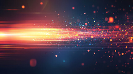 Obraz premium background with lights Image depicts an abstract scene with glowing orange and blue bokeh lights.