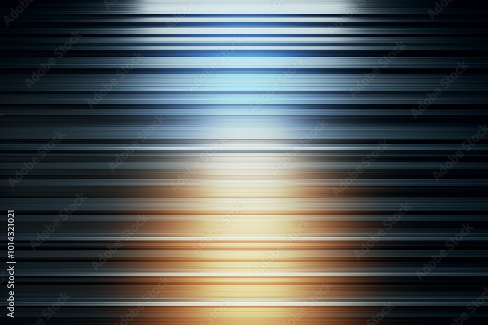 Aufkleber Abstract colorful striped background with gradient light. 3D Rendering