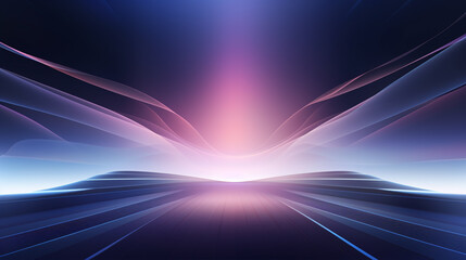 Abstract blue and white wave background. Modern simple transparent flowing wave lines vector graphic, Abstract blue background design, graphic poster PPT background.