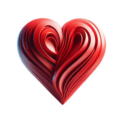 Valentines day red heart